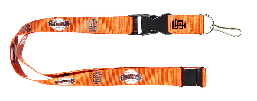 San Francisco Giants Lanyard Keychain ID Holder MLB Fan Accessory Orange