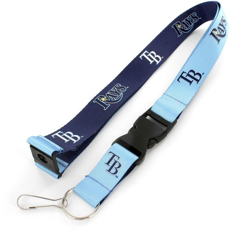 Tampa Bay Rays Lanyard Keychain ID Holder MLB Fan Accessory Reversible