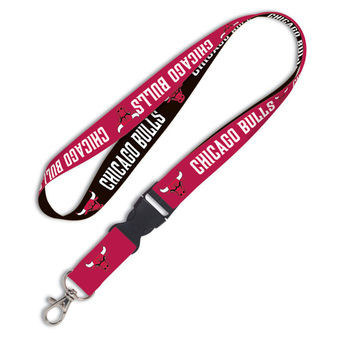 Chicago Bulls Lanyard Keychain ID Holder NBA Fan Accessory Reversible