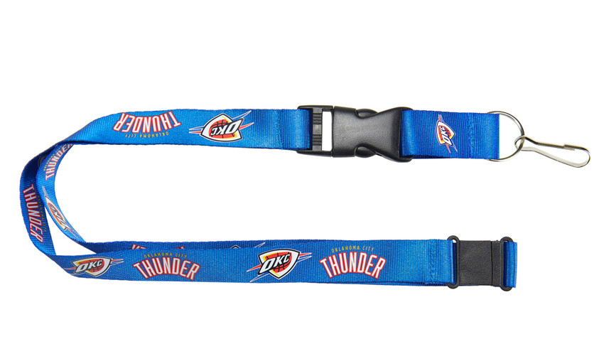 Oklahoma City Thunder Lanyard Keychain ID Holder NBA Fan Accessory Blue