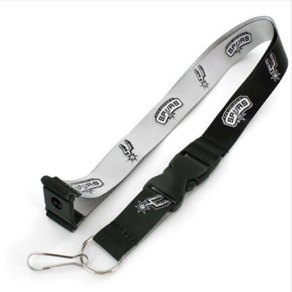 San Antonio Spurs Lanyard Keychain ID Holder NBA Fan Accessory Reversible