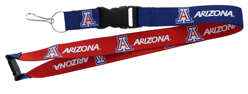 Arizona Wildcats Lanyard Keychain ID Holder NCAA Fan Accessory - Reversible