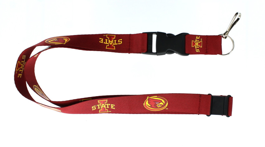 Iowa State Cyclones Lanyard Keychain ID Holder NCAA Fan Accessory Red