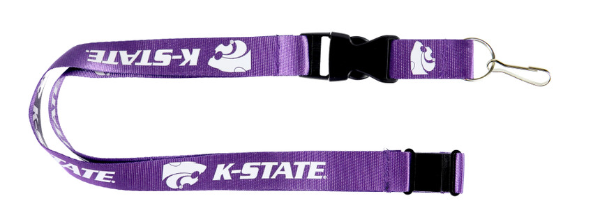 Kansas State Wildcats Lanyard Keychain ID Holder NCAA Fan Accessory Purple
