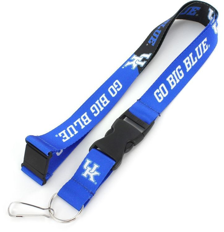 Kentucky Wildcats Lanyard Keychain ID Holder NCAA Fan Accessory Breakaway Style Slogan Design