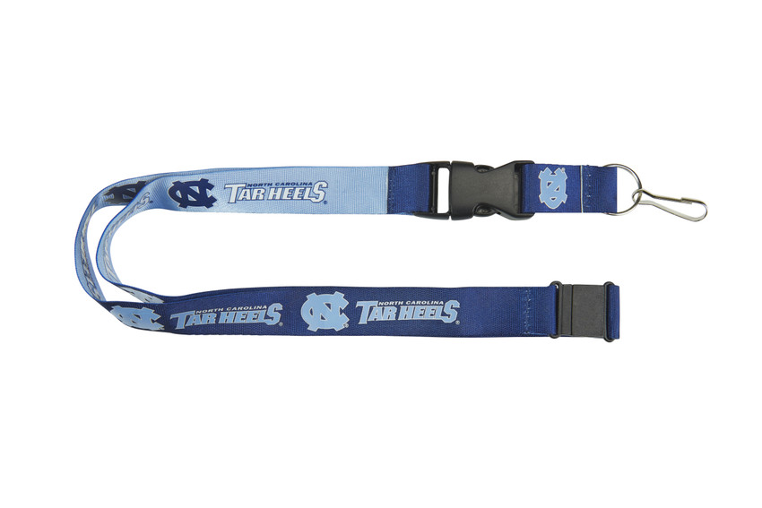 North Carolina Tar Heels Lanyard Keychain ID Holder NCAA Fan Accessory Reversible