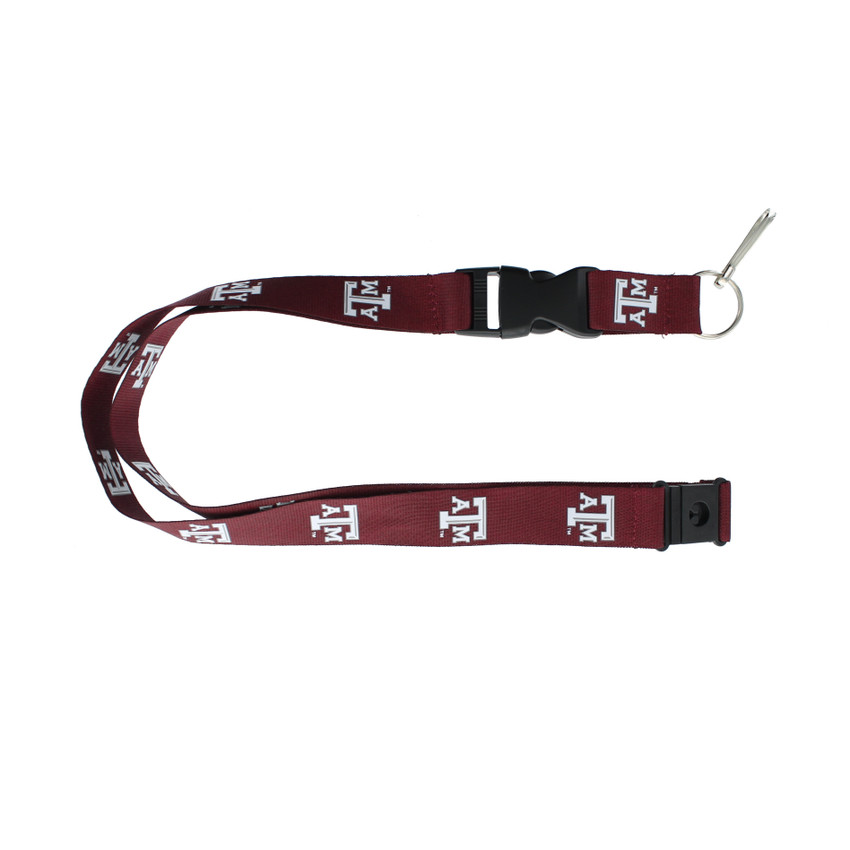 Texas A&M Aggies Lanyard Keychain ID Holder NCAA Fan Accessory Maroon