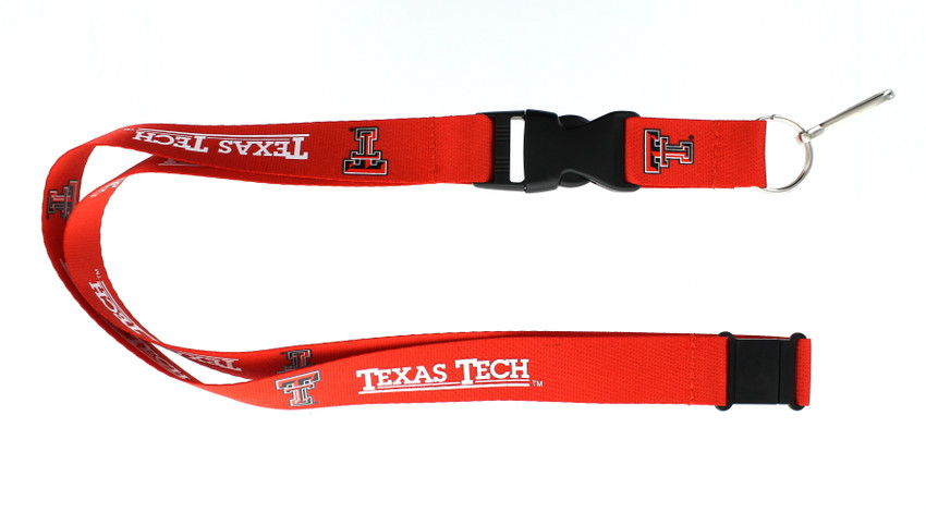 Texas Tech Red Raiders Lanyard Keychain ID Holder NCAA Fan Accessory Red