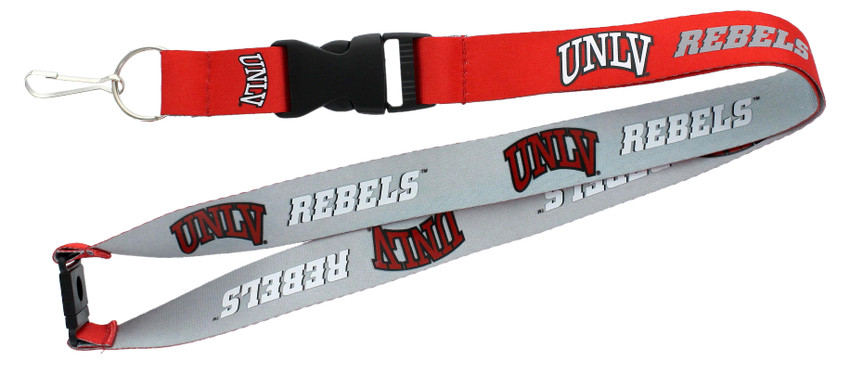 UNLV Runnin' Rebels Lanyard Keychain ID Holder NCAA Fan Accessory Reversible