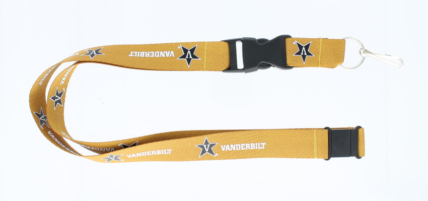Vanderbilt Commodores Lanyard Keychain ID Holder NCAA Fan Accessory
