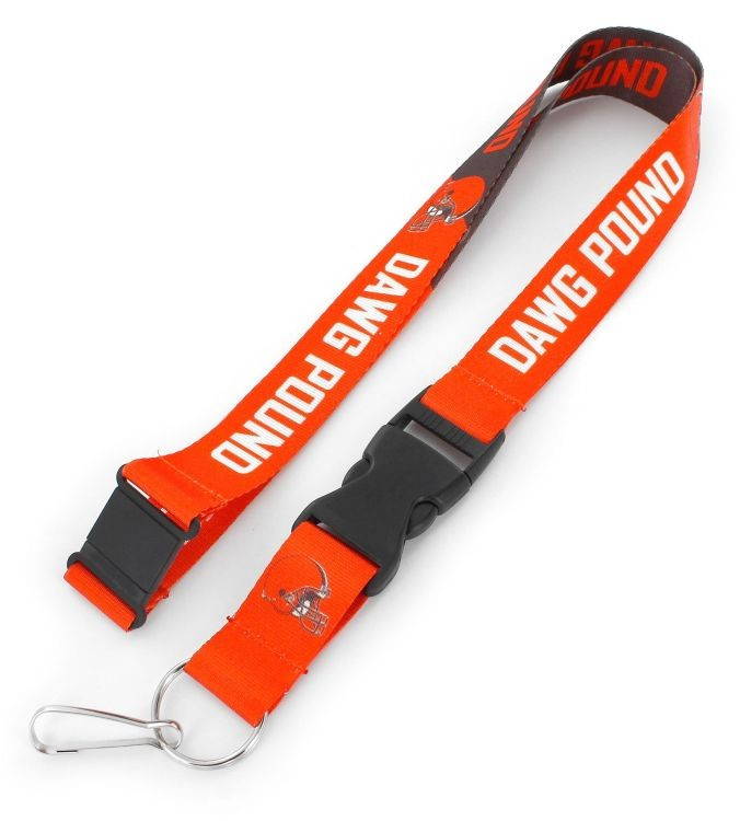 Cleveland Browns Lanyard Keychain ID Holder NFL Fan Accessory Breakaway Style Slogan Design