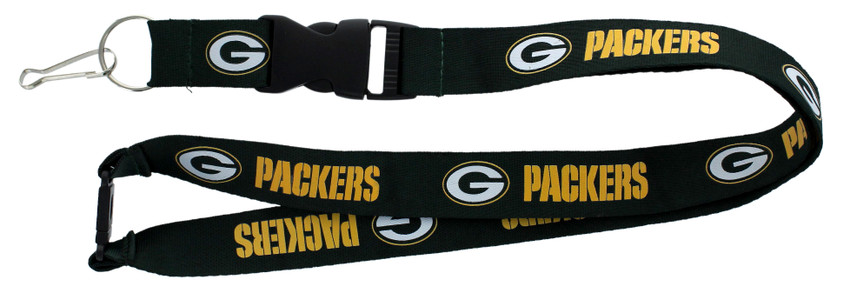 Green Bay Packers Lanyard Keychain ID Holder NFL Fan Accessory Green