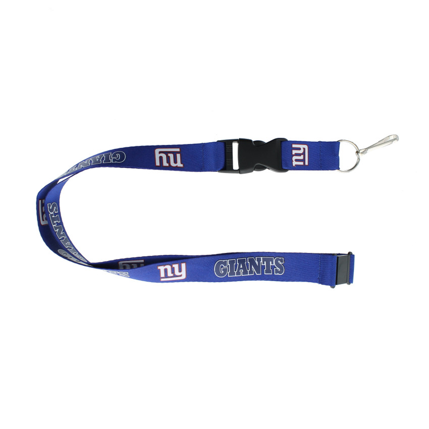 New York Giants Lanyard Keychain ID Holder NFL Fan Accessory Blue