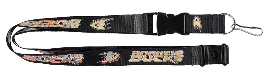 Anaheim Ducks Lanyard Keychain ID Holder NHL Fan Accessory Black