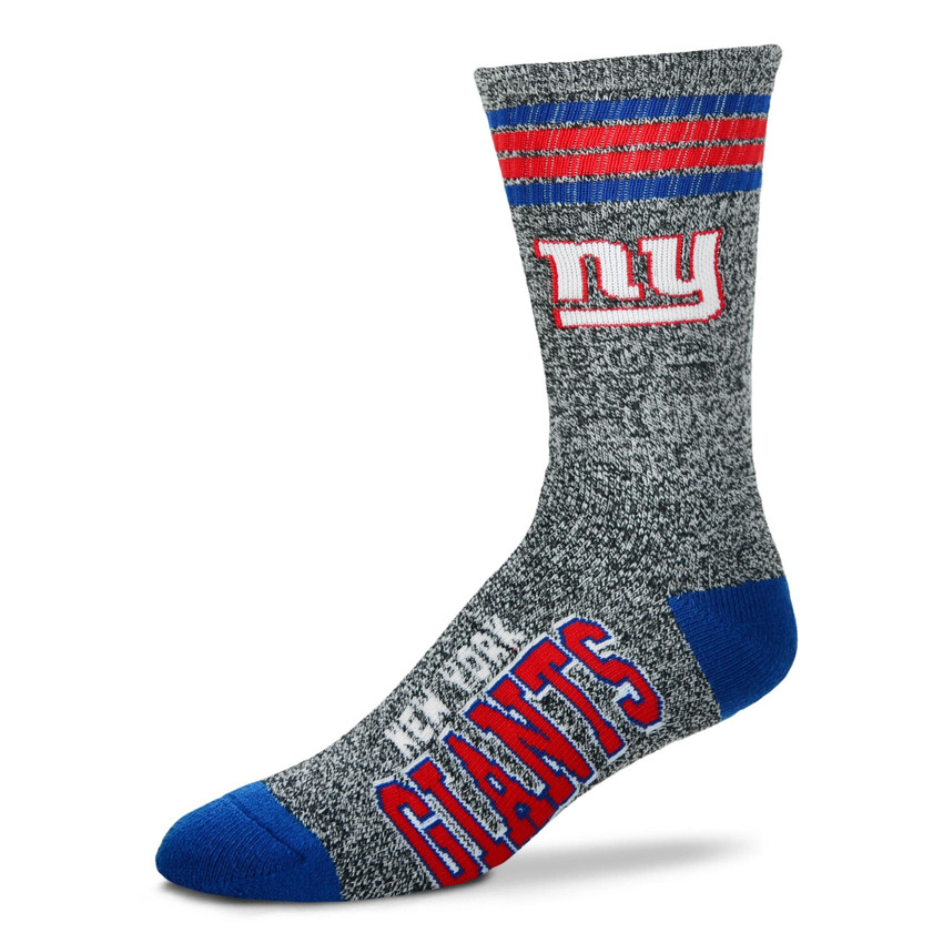 New York Giants Marbled 4 Stripe Deuce Socks Pair
