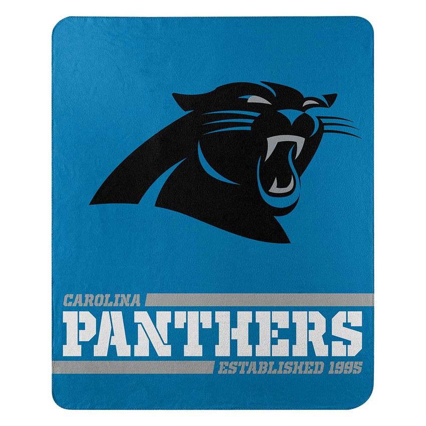Carolina Panthers Blanket 50x60 Fleece Split Wide Design
