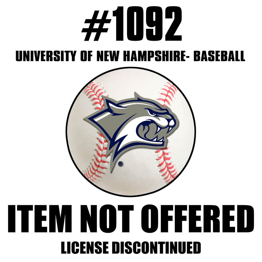New Hampshire Wildcats Baseball Rug - 27in. Diameter