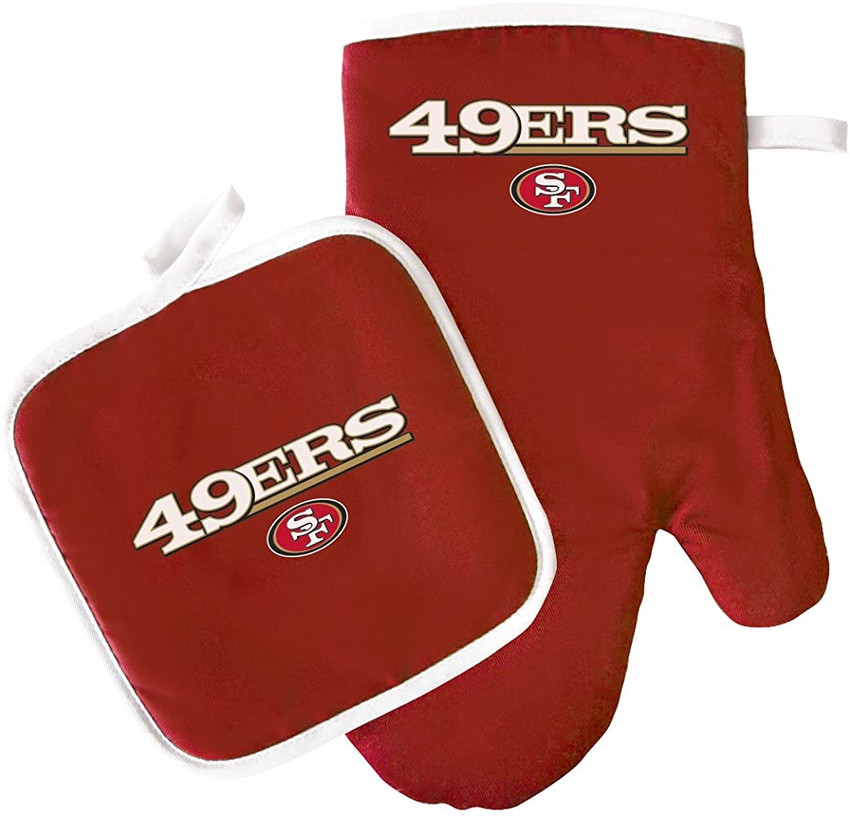 San Francisco 49ers Oven Mitt and Pot Holder Set