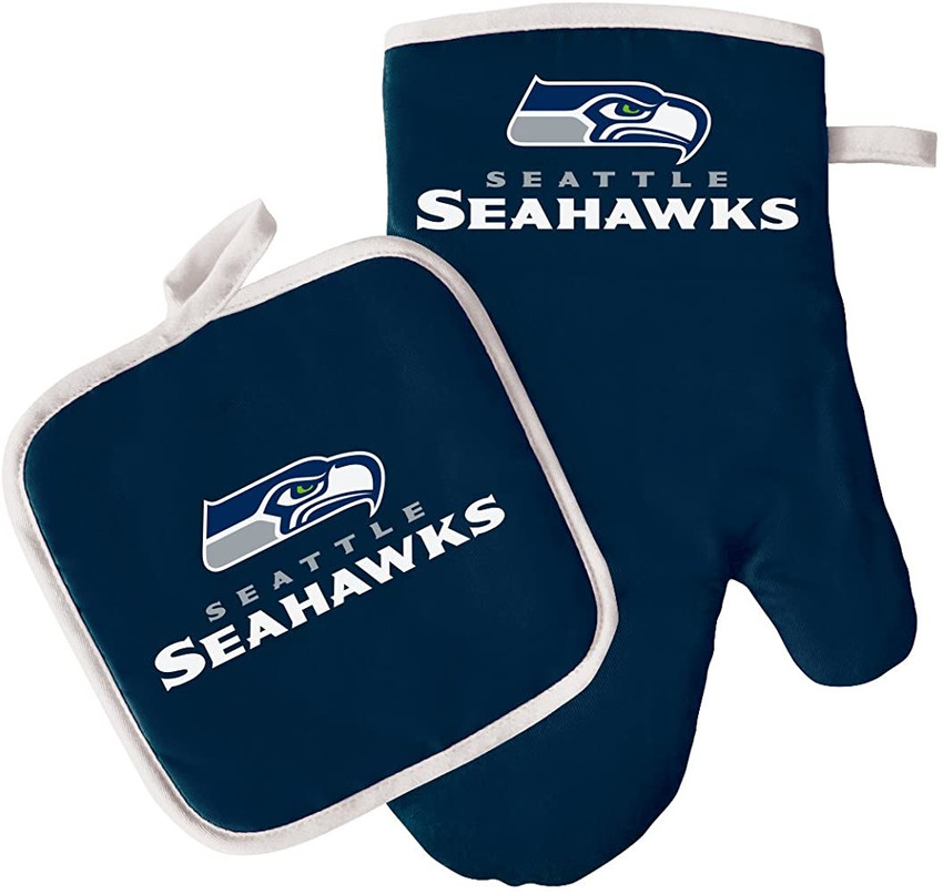 Seattle Seahawks Oven Mitt and Pot Holder Set
