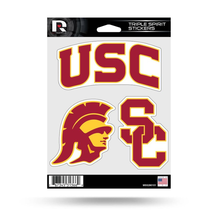USC Trojans Triple Spirit Stickers