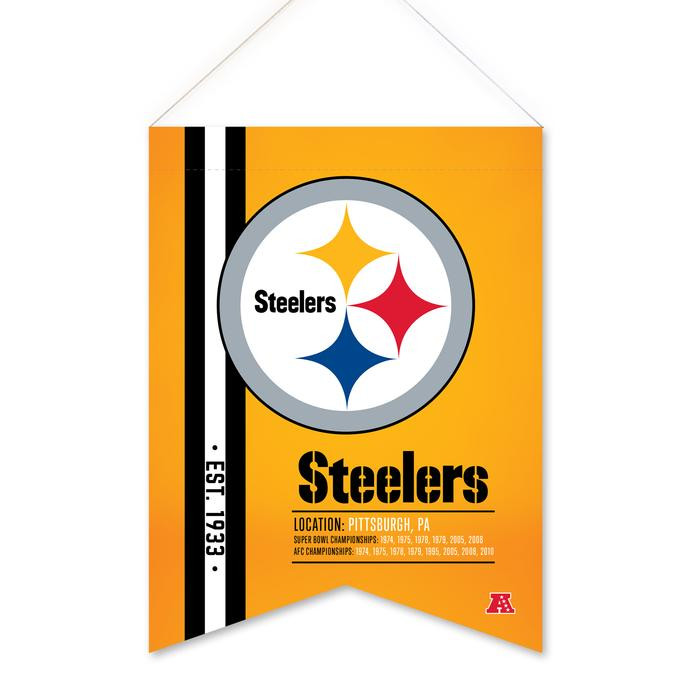 Steelers Soft Felt Hanging Scroll Flag (18" X 24")