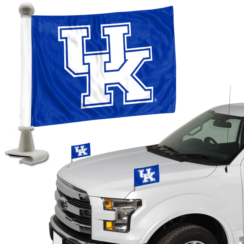 Kentucky Wildcats Ambassador Flags "UK" Logo 4 in. x 6 in. Set of 2