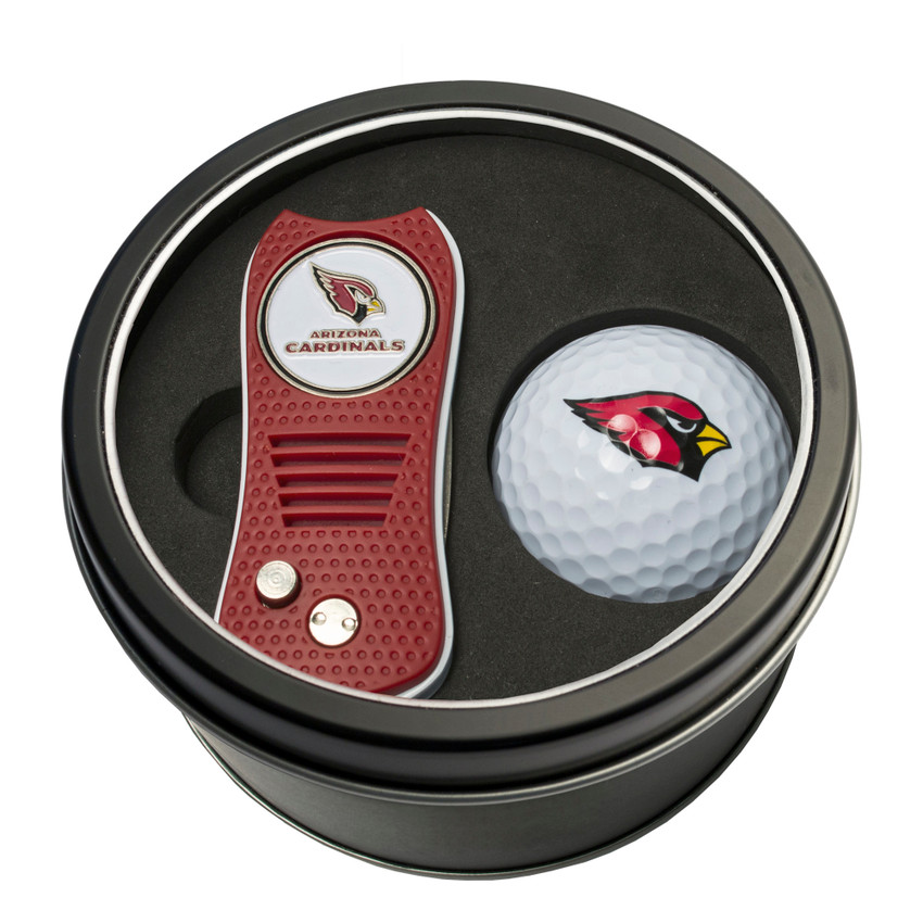 Arizona Cardinals Tin Gift Set with Switchfix Divot Tool and Golf Ball
