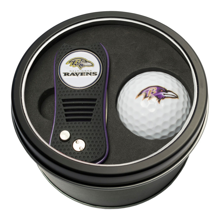 Baltimore Ravens Tin Gift Set with Switchfix Divot Tool and Golf Ball