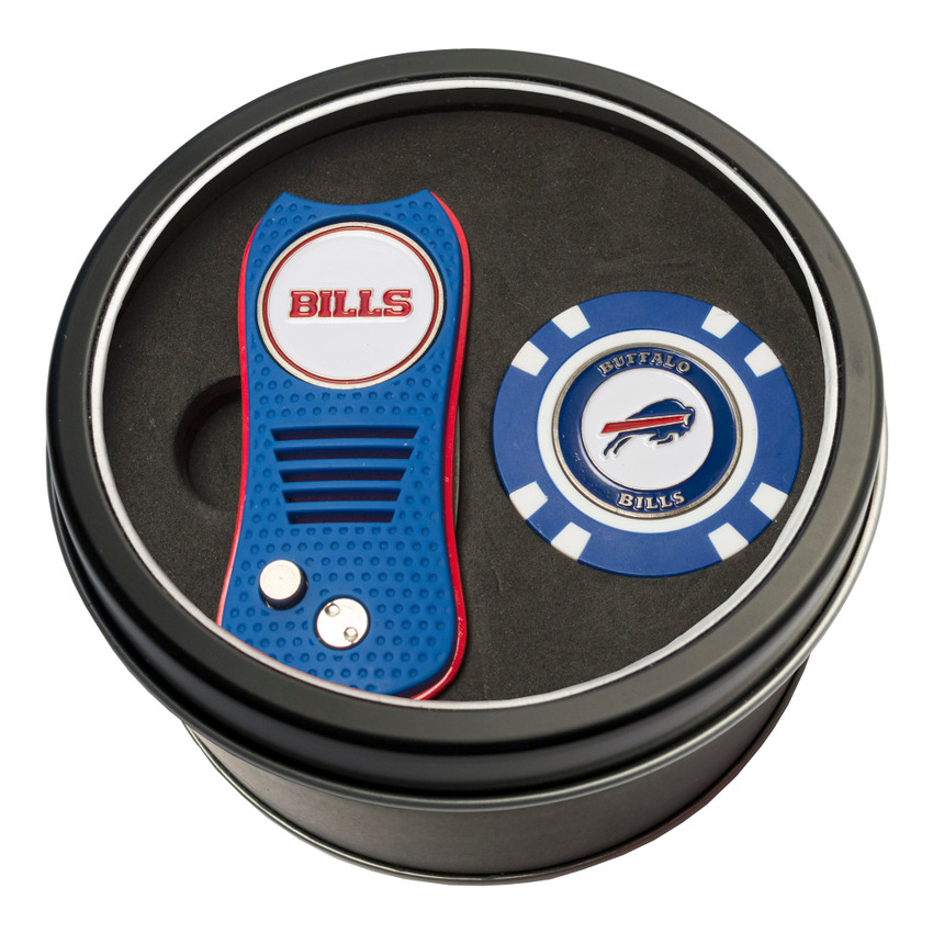 Buffalo Bills Tin Gift Set with Switchfix Divot Tool and Golf Chip