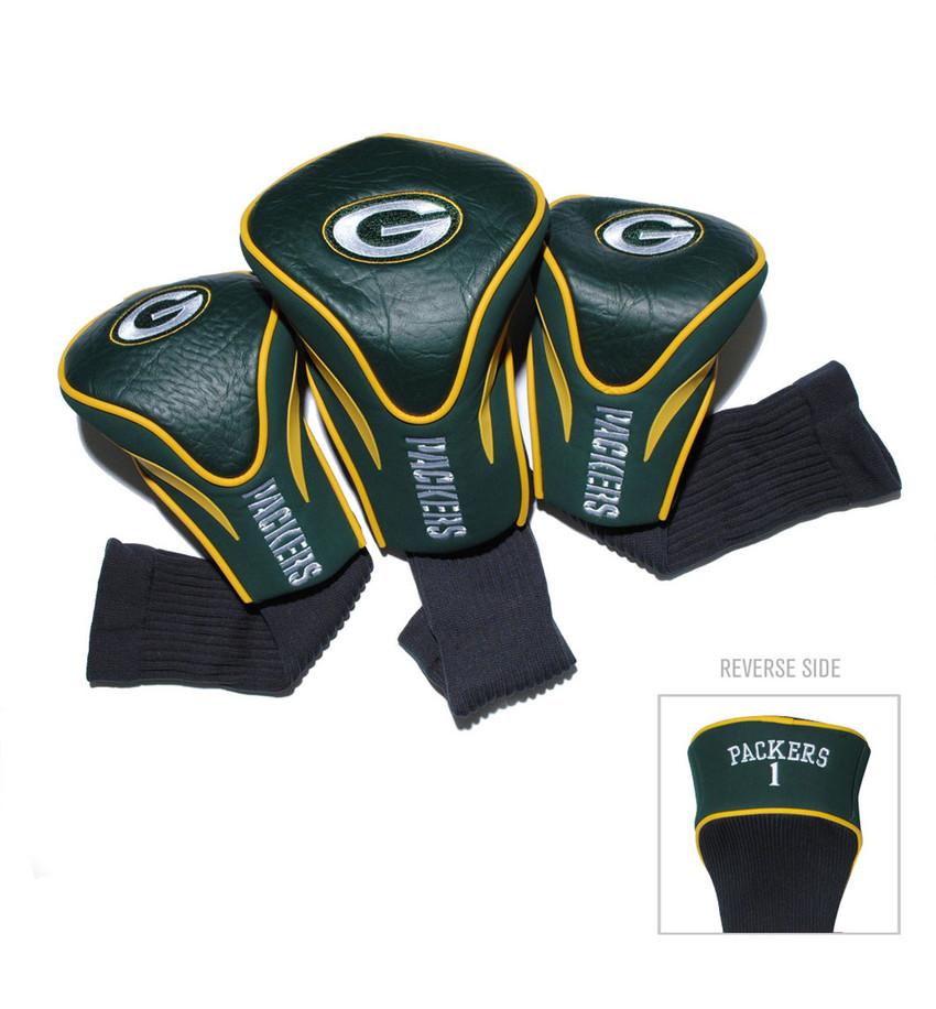 Green Bay Packers 3 Pack Contour Head Covers
