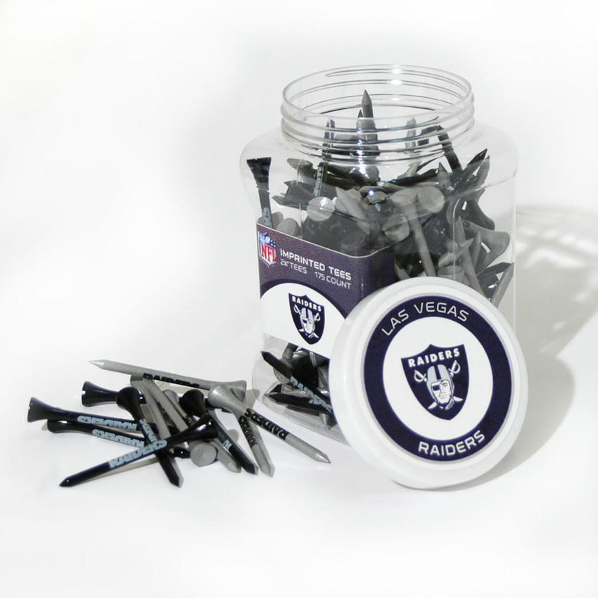 Las Vegas Raiders Jar Of 175 Golf Tees
