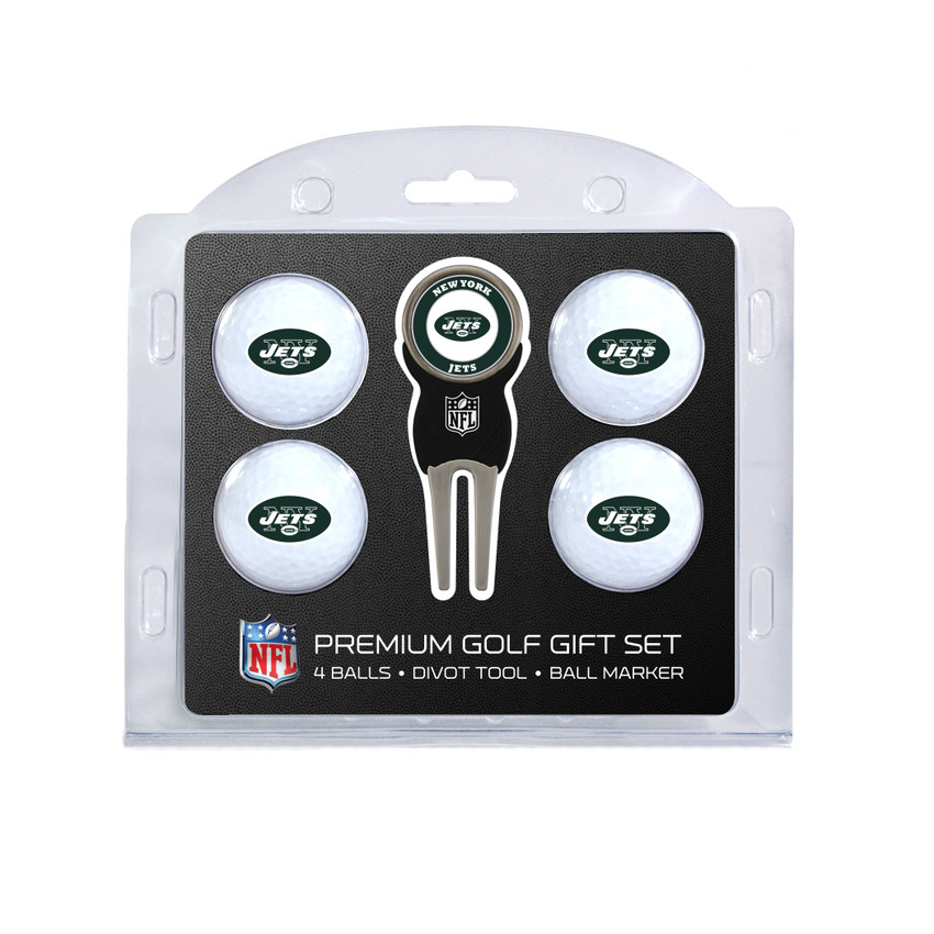 New York Jets 4 Golf Ball And Divot Tool Set