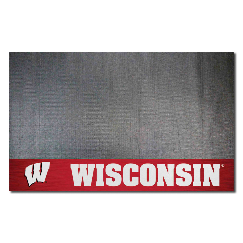 Wisconsin Badgers Vinyl Grill Mat - 26in. x 42in.