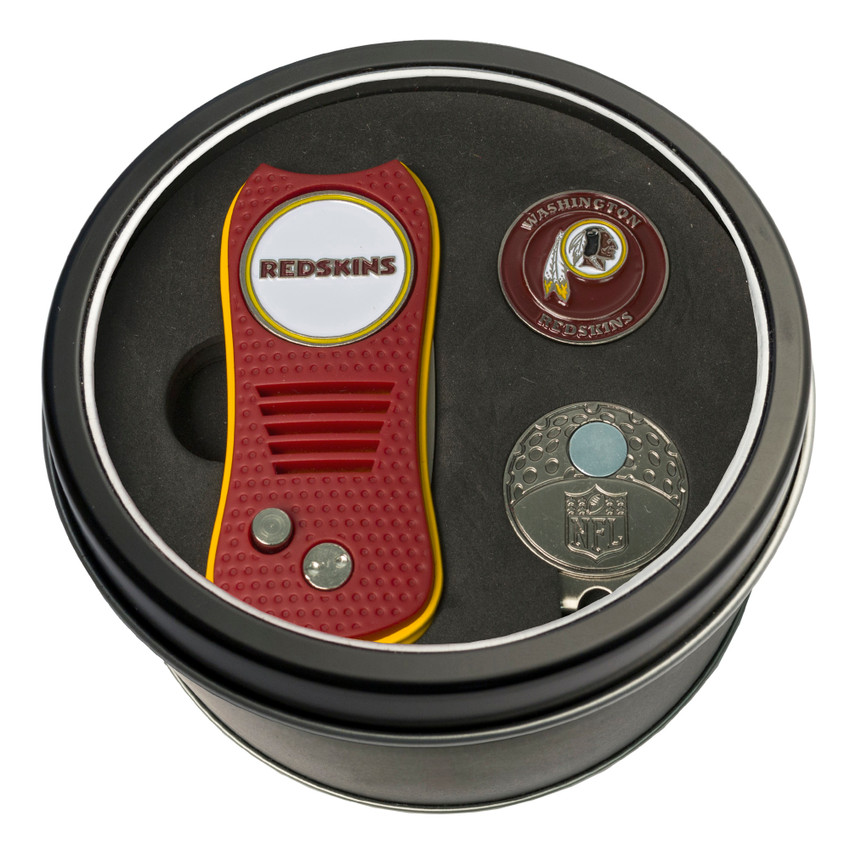 Washington Commanders Tin Gift Set with Switchfix Divot Tool, Cap Clip, and Ball Marker