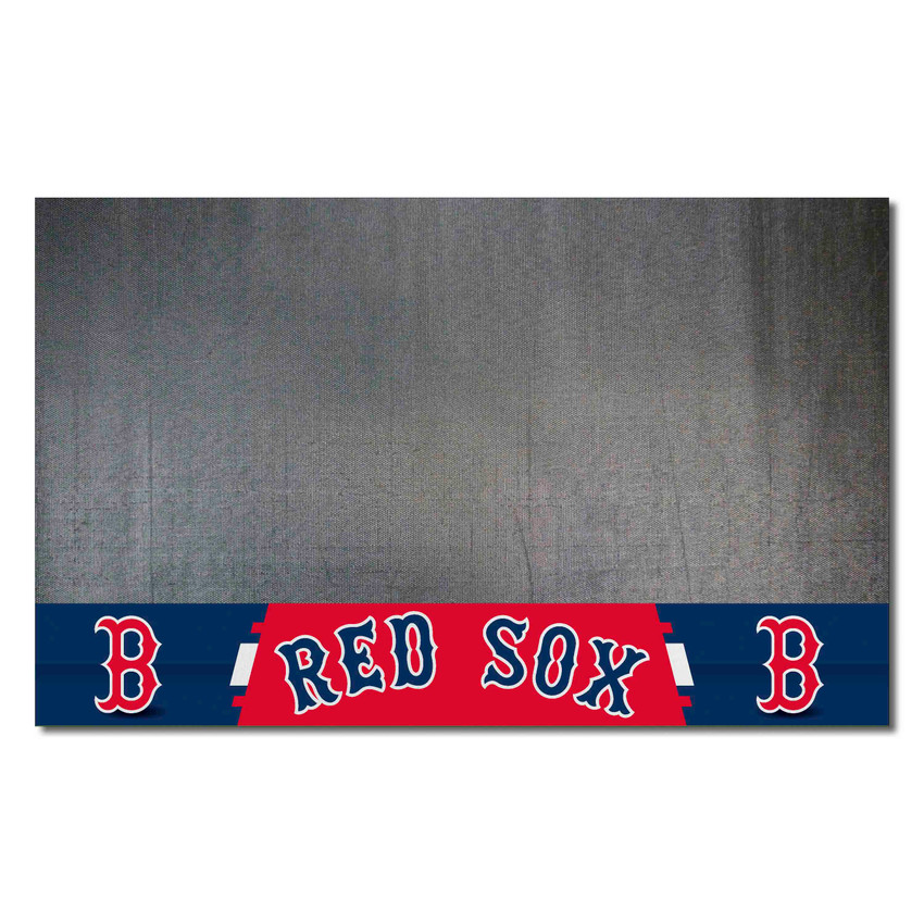 Boston Red Sox Grill Mat 26"x42" "Red Sox" Logo and "Boston Red Sox" Wordmark