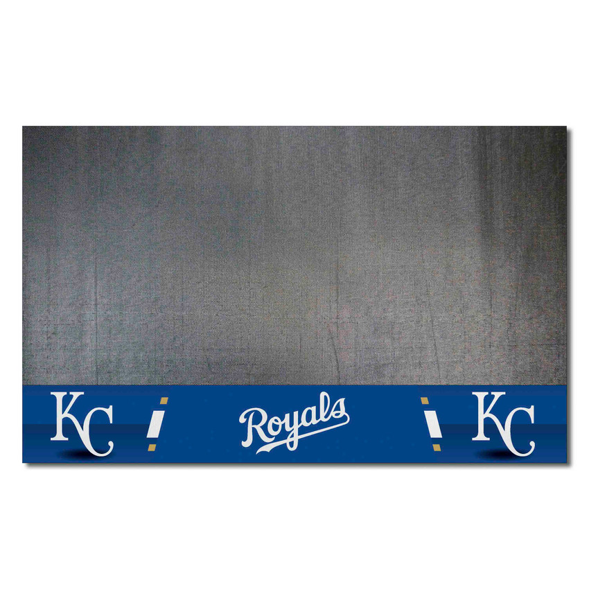 Kansas City Royals Grill Mat 26"x42" "KC" Logo and "Kansas City Royals" Wordmark