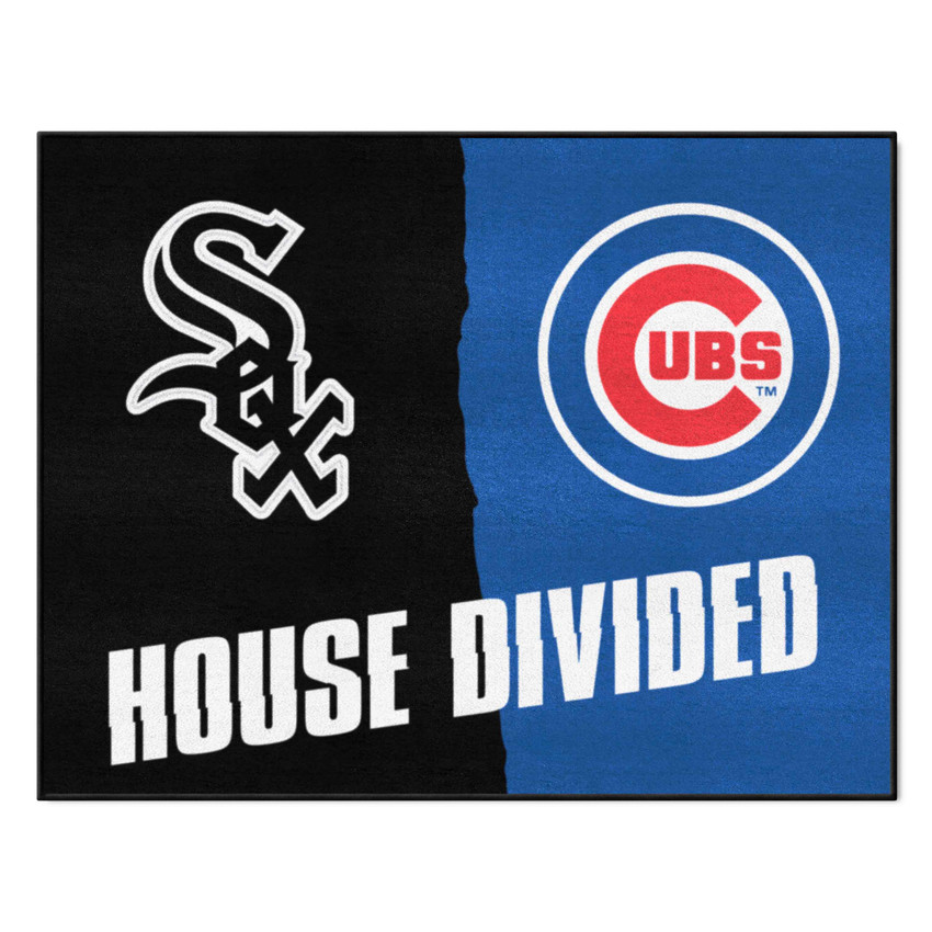 MLB House Divided - White Sox / Cubs House Divided Mat 33.75"x42.5"