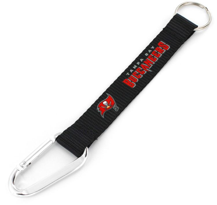 Tampa Bay Buccaneers Carabiner Lanyard Keychain ID Holder NFL Fan Accessory Keychain