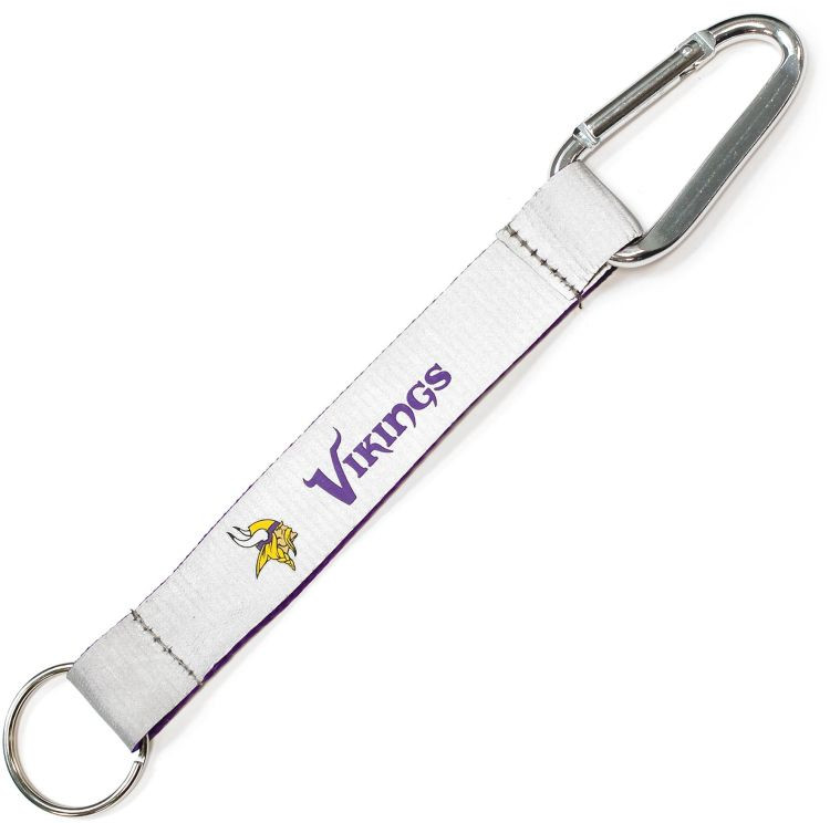 Minnesota Vikings Reflective Carabiner Lanyard Keychain ID Holder NFL Fan Accessory Keychain