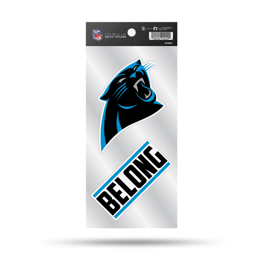 Carolina Panthers Double Up Die Cut Sticker