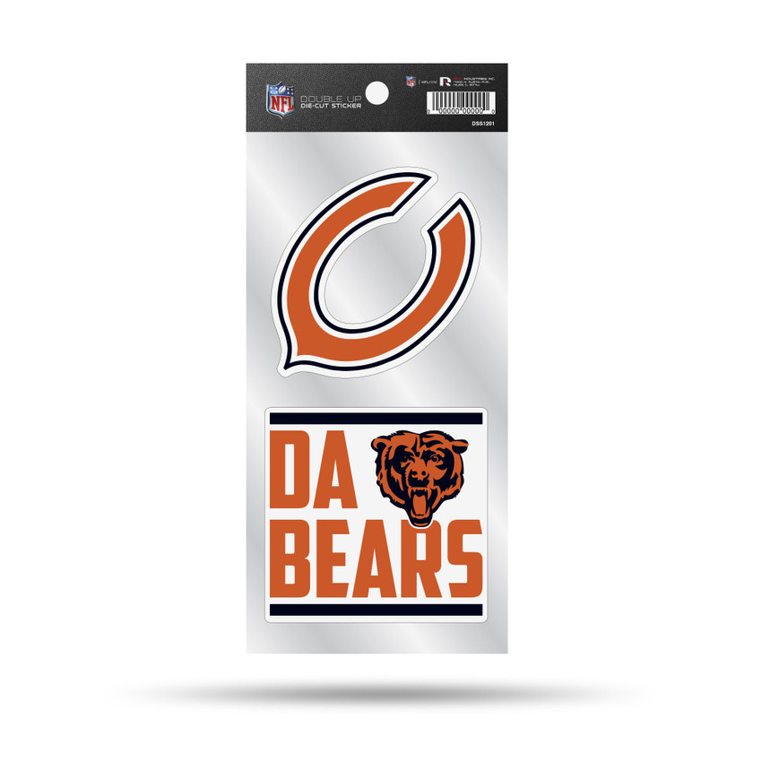 Chicago Bears Double Up Die Cut Sticker