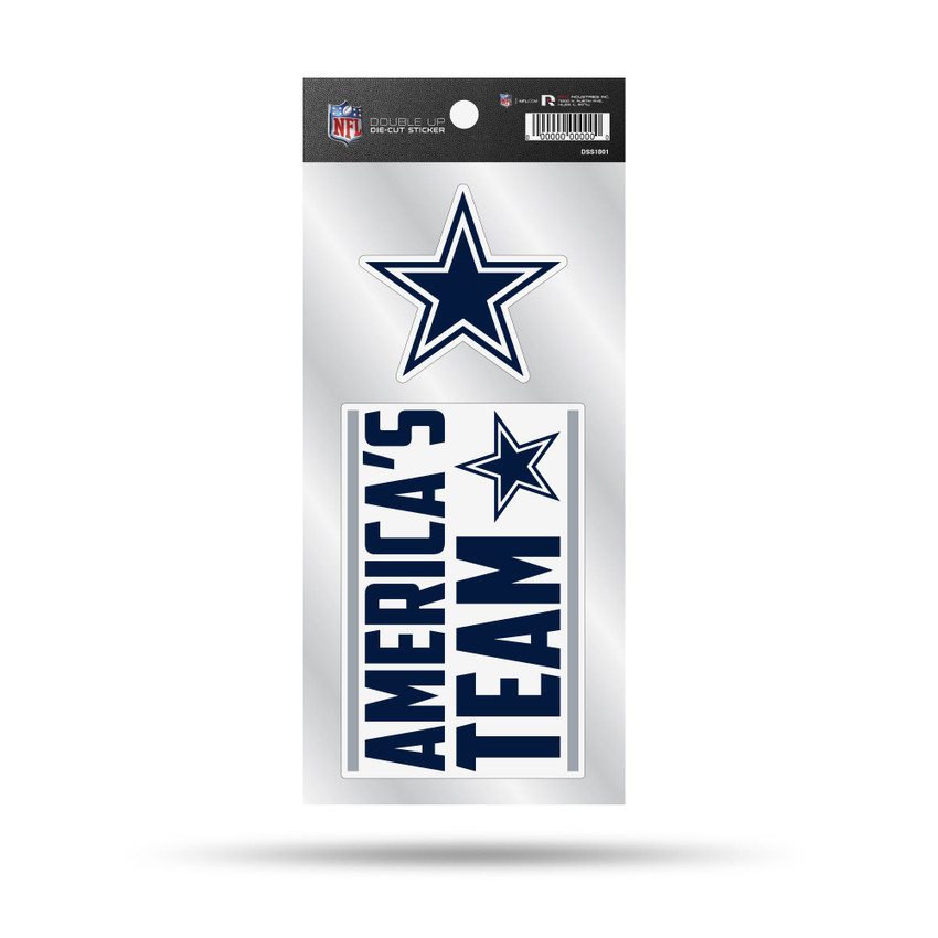 Dallas Cowboys Double Up Die Cut Sticker