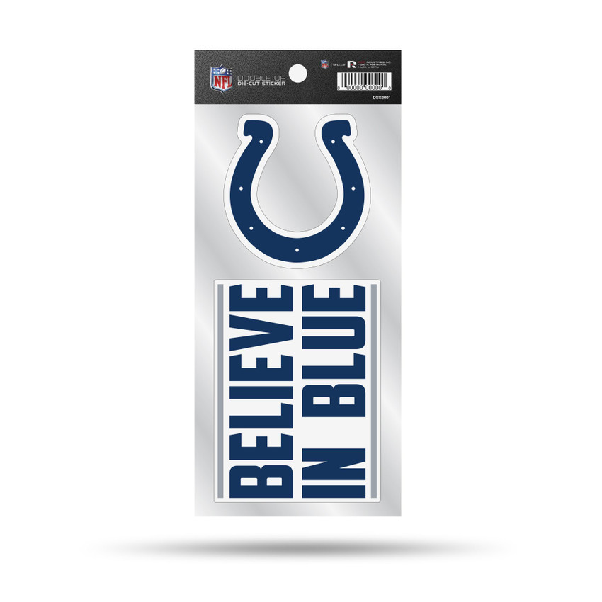 Indianapolis Colts Double Up Die Cut Sticker
