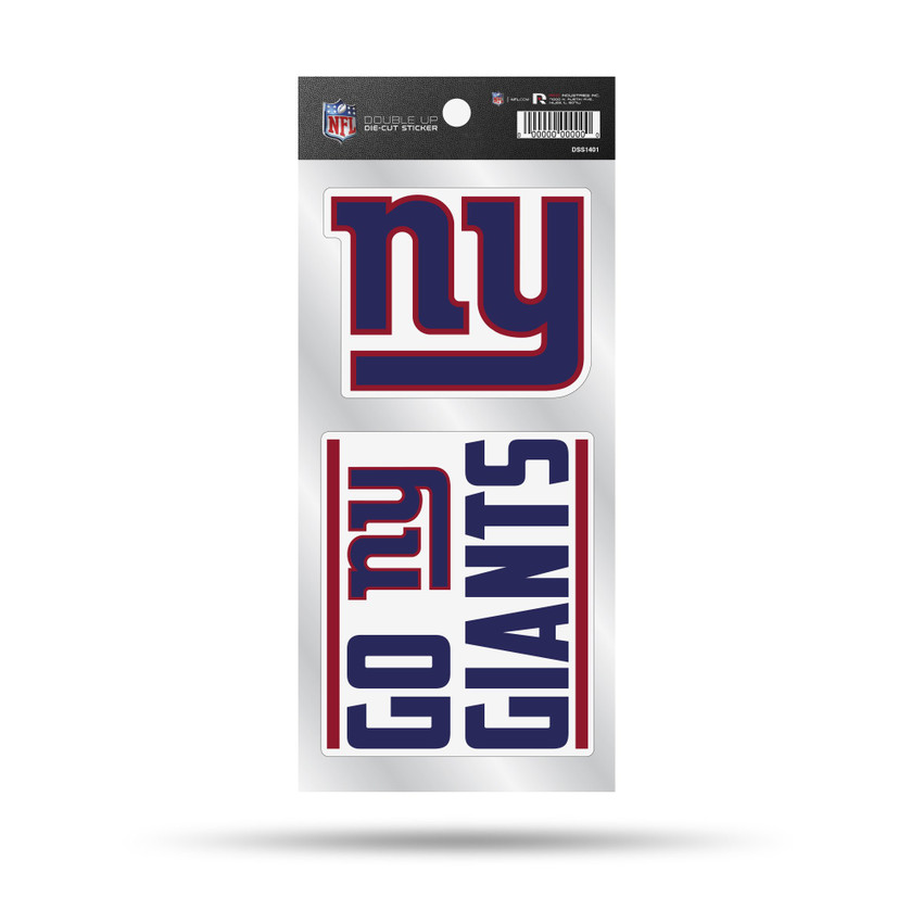 New York Giants Double Up Die Cut Sticker