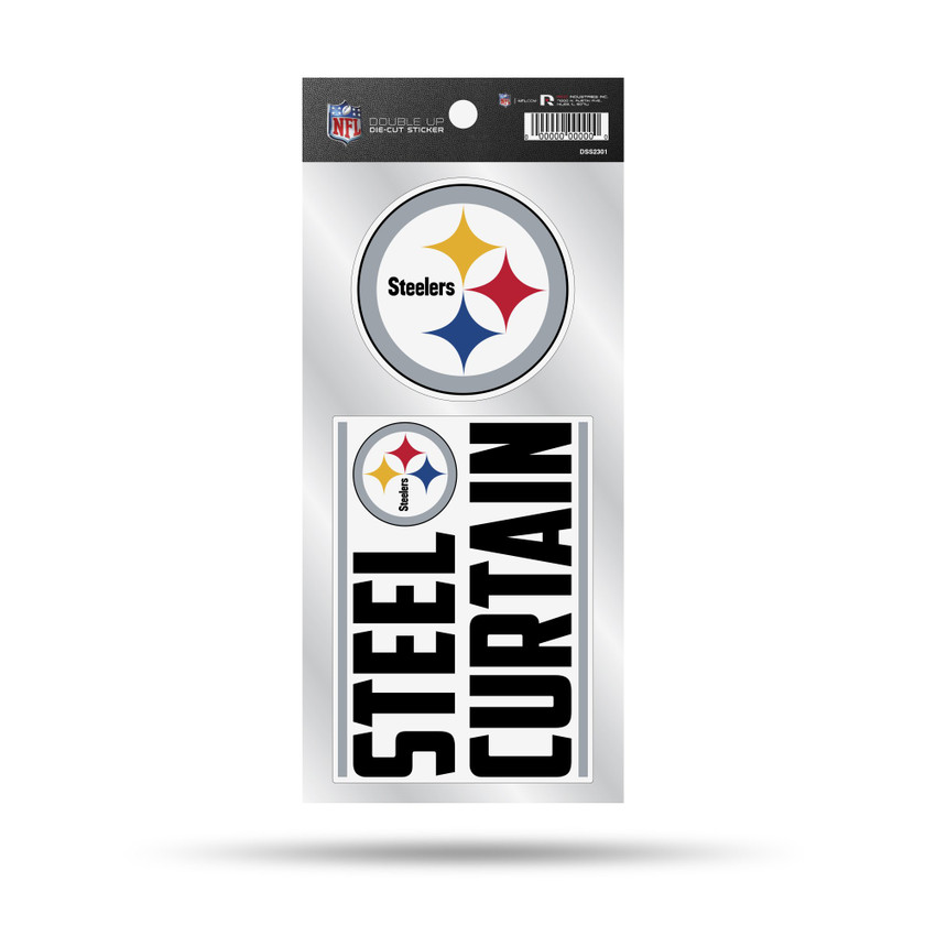 Pittsburgh Steelers Double Up Die Cut Sticker