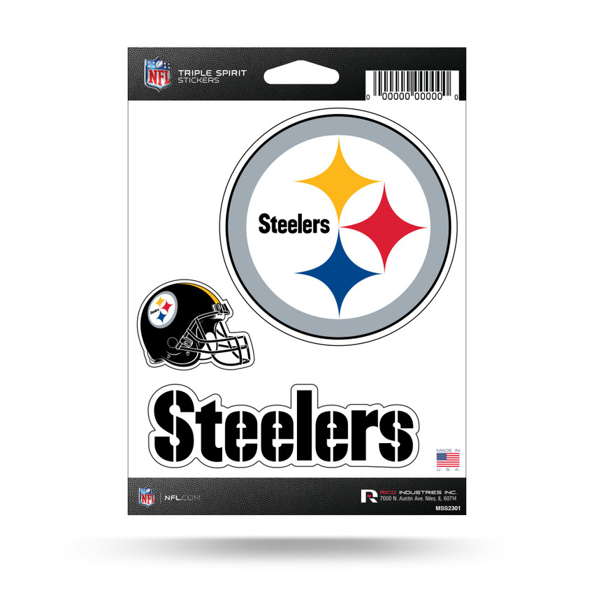 Pittsburgh Steelers Triple Spirit Stickers