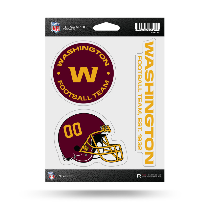 Washington Commanders Triple Spirit Stickers