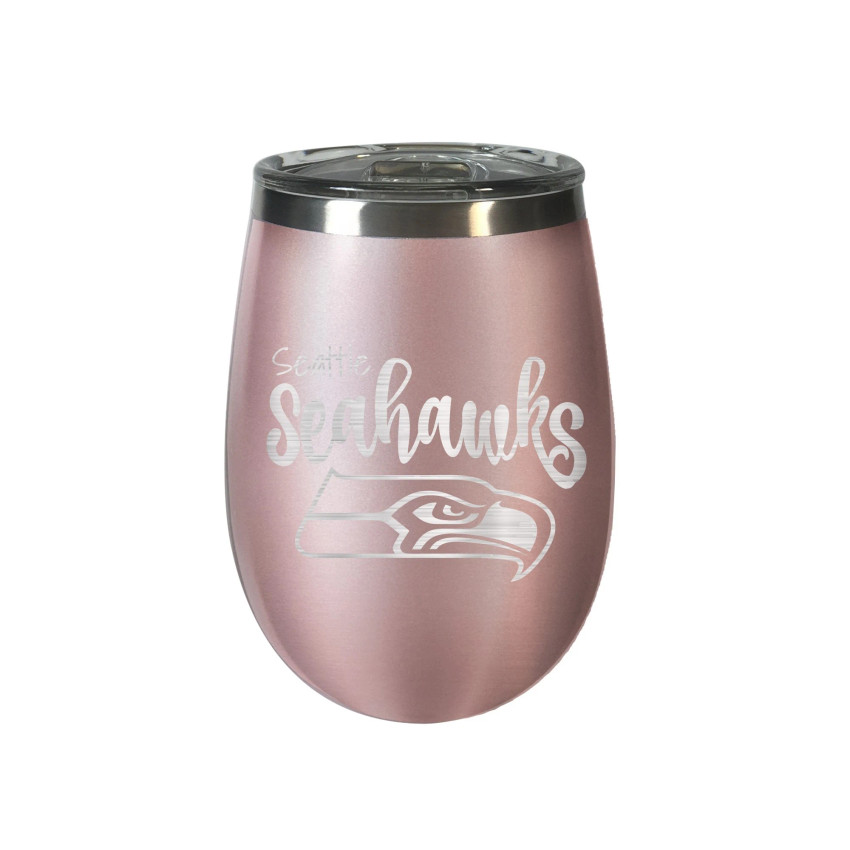 Seattle Seahawks 10 oz. Rose Gold BLUSH Wine Tumbler