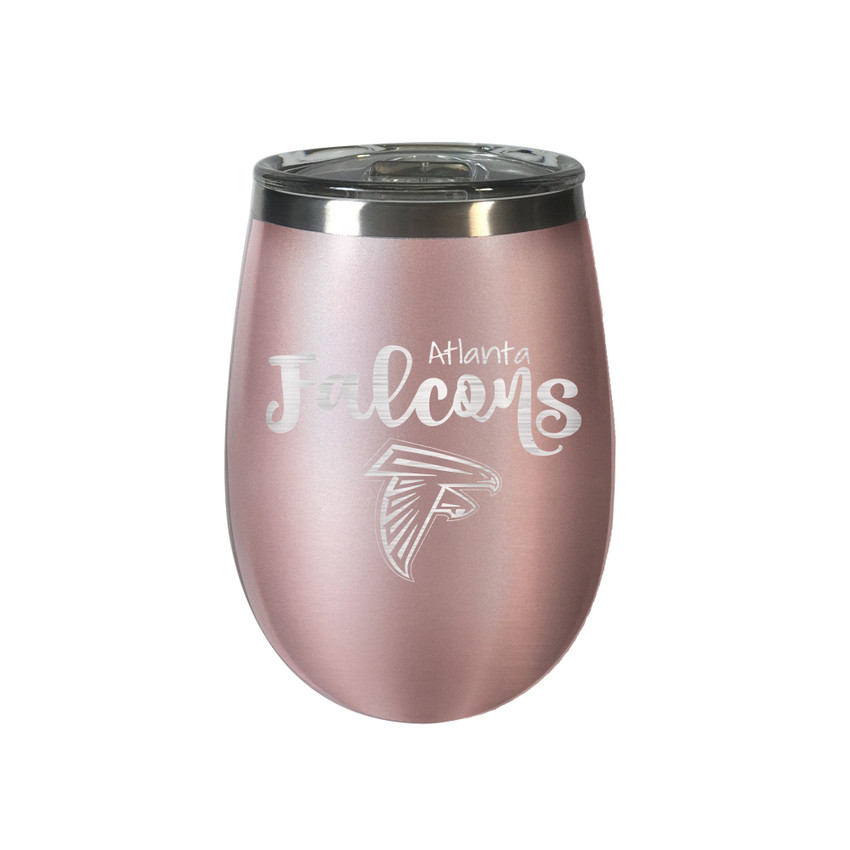 Atlanta Falcons 10 oz. Rose Gold BLUSH Wine Tumbler