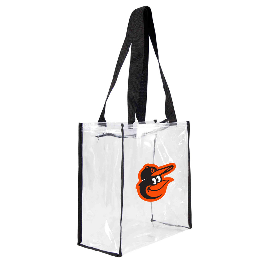 Baltimore Orioles Clear Square Stadium Tote Bag MLB Approved Fan Bag